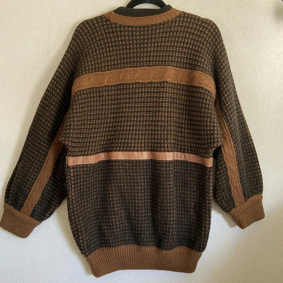 Creazioni Fraber vintage made in Italy alpaca  wool crewneck sweater - Picture 3 of 12